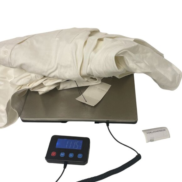 Zara Womens Shirt Dress Midi Size Large White Collared Long Sleeve 2395/077 NWT - Picture 13 of 14